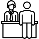 Icon showing Receiption service